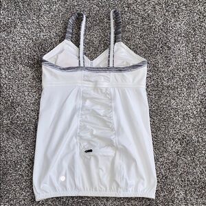lululemon athletica White and Black Tank Top